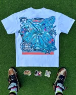 SB Studios Blue Chrome T Shirt (6)