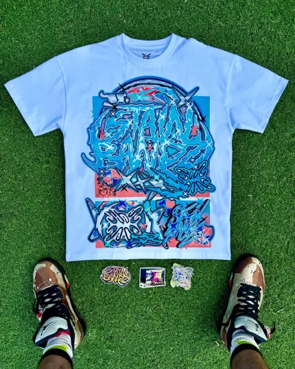 SB Studios Blue Chrome T Shirt (7)