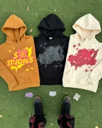 SB Studios Hoodie CreamBrownBlack (1)