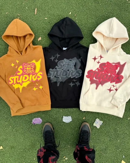 SB Studios Hoodie CreamBrownBlack (1)
