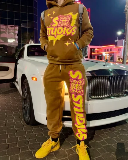 SB Studios Hoodie CreamBrownBlack (3)