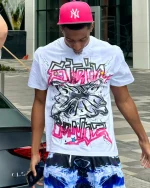 SB Studios Stainbandz Pink Rain T Shirt (9)